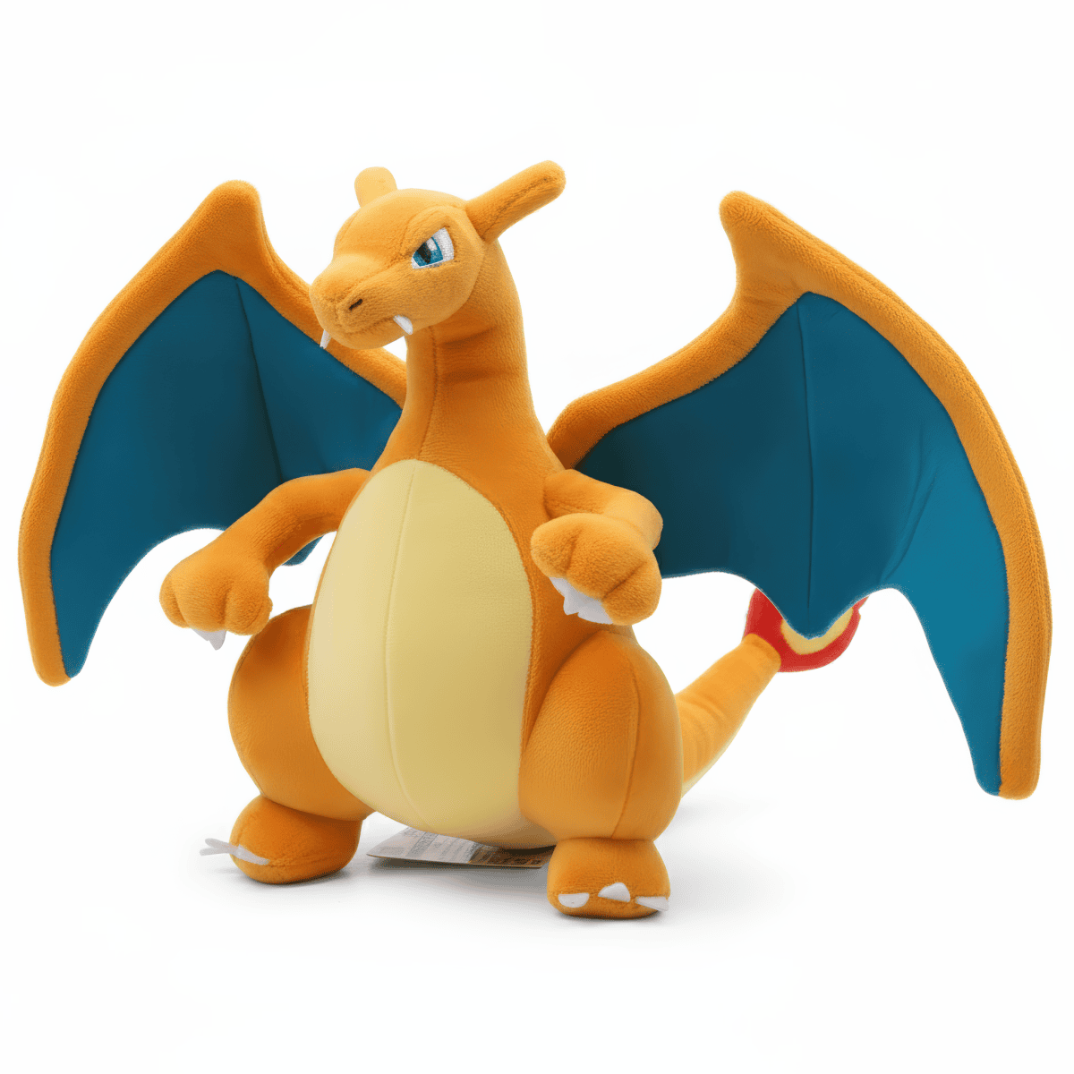 Peluche Dracaufeu vue de 3/4