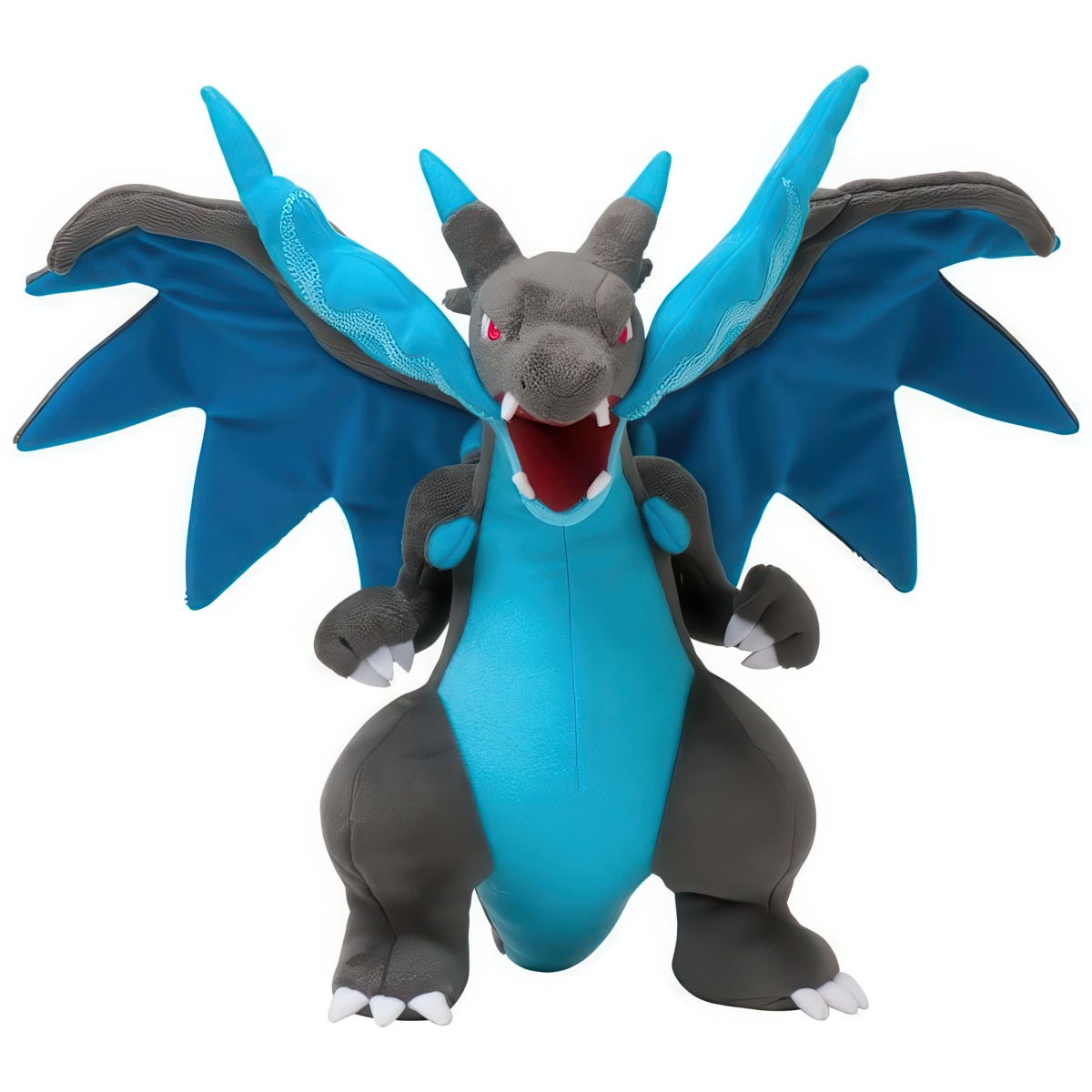 Peluche Mega Dracaufeu X vue de face