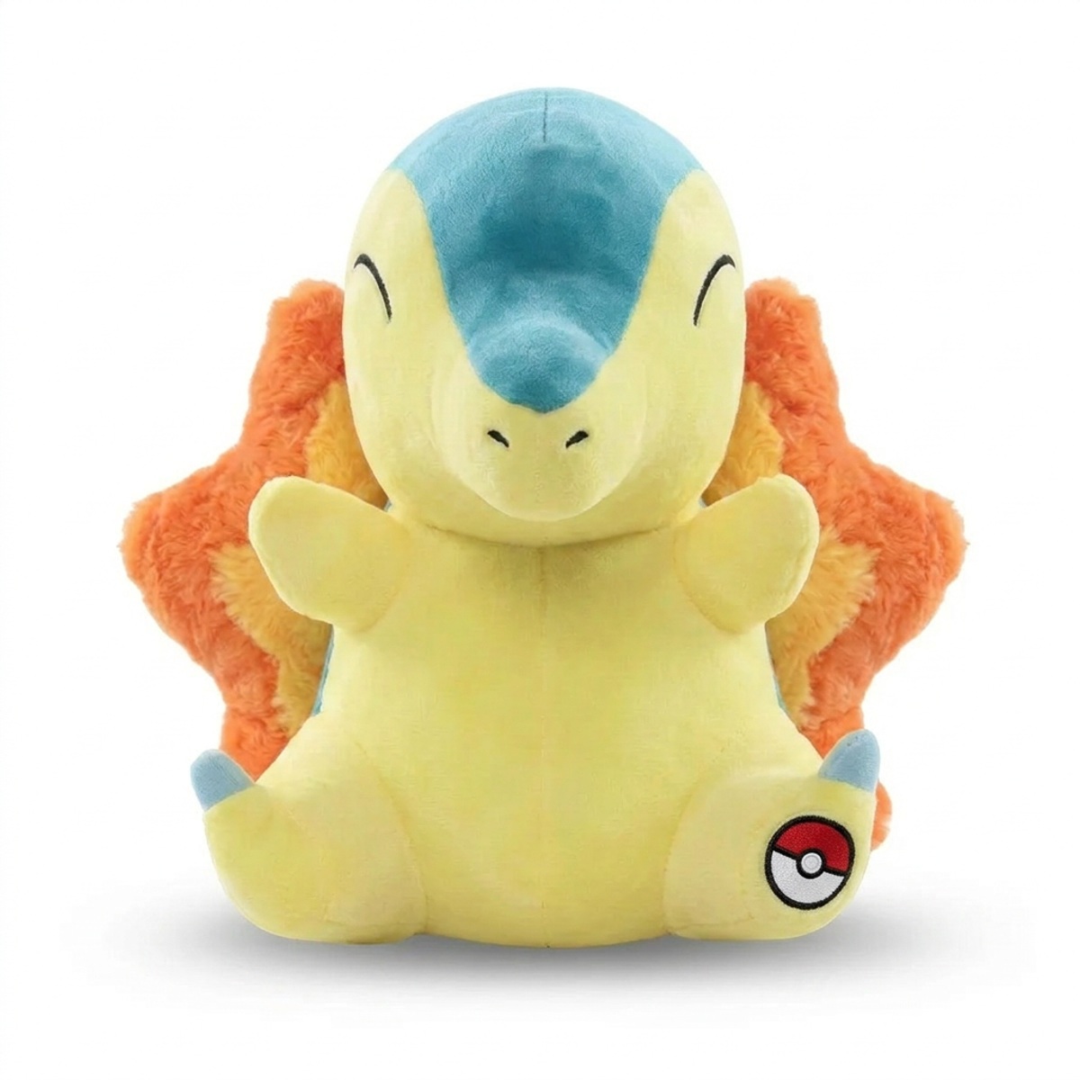 Peluche Héricendre avec badge prouvant l'authenticité du produit.