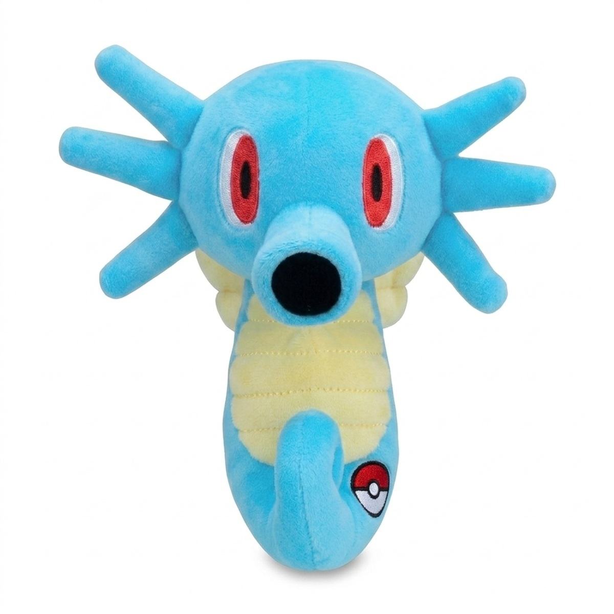 Peluche Hypotrempe avec badge prouvant l'authenticité du produit.