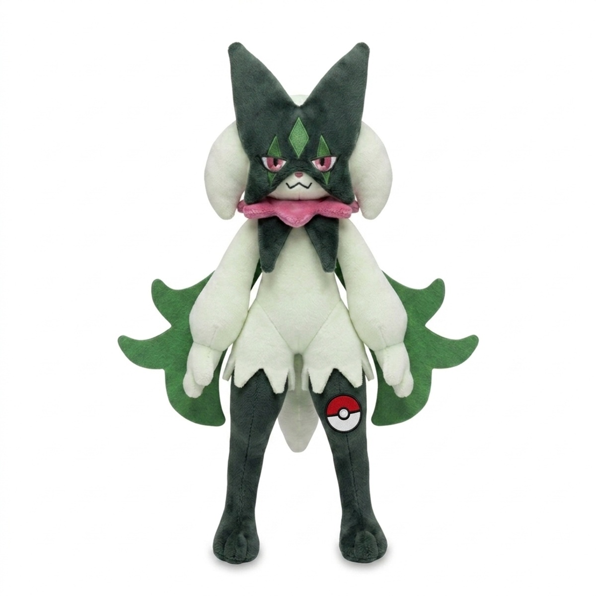 Peluche Miascarade avec badge prouvant l'authenticité du produit.