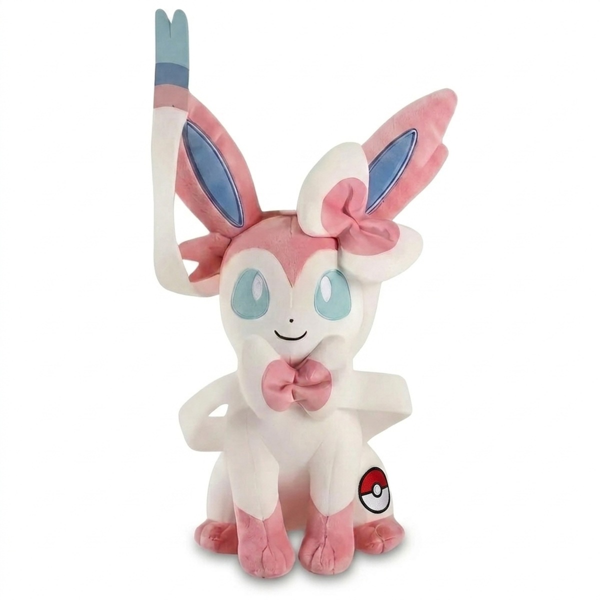 Peluche Nymphali avec badge prouvant l'authenticité du produit.