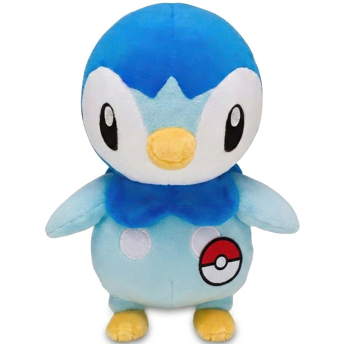 Peluche Tiplouf avec badge prouvant l'authenticité du produit.