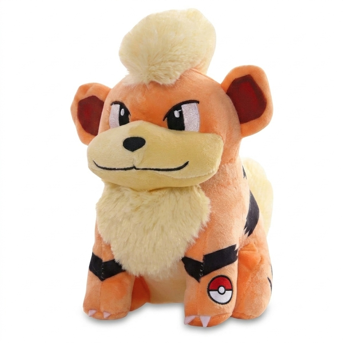 Peluche Caninos avec badge prouvant l'authenticité du produit.