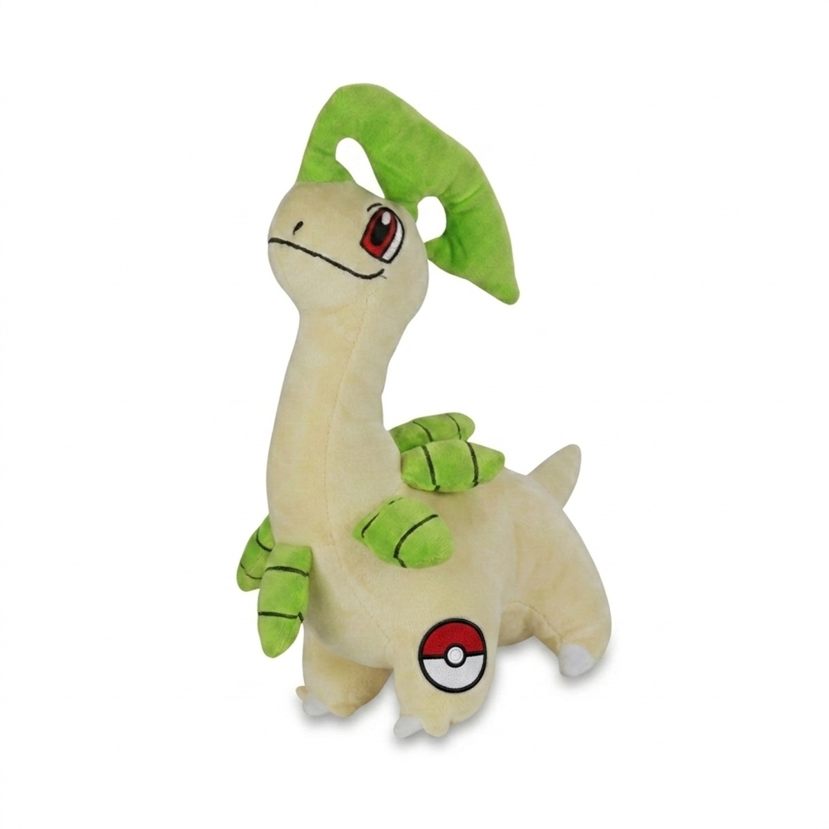 Peluche Macronium avec badge prouvant l'authenticité du produit.