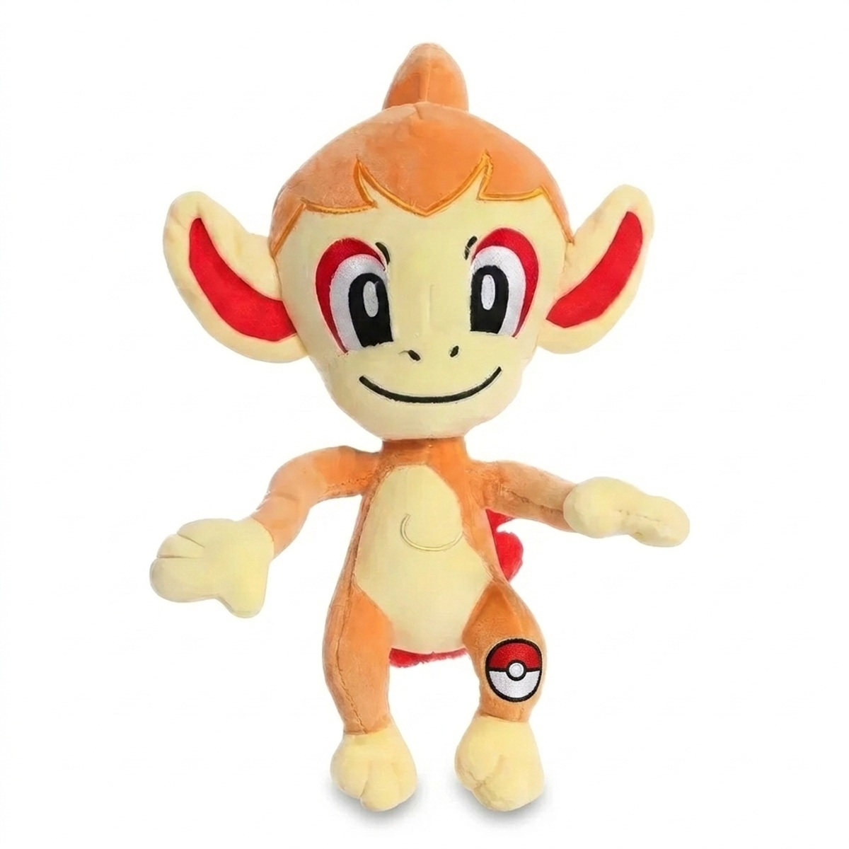 Peluche Ouisticram avec badge prouvant l'authenticité du produit.