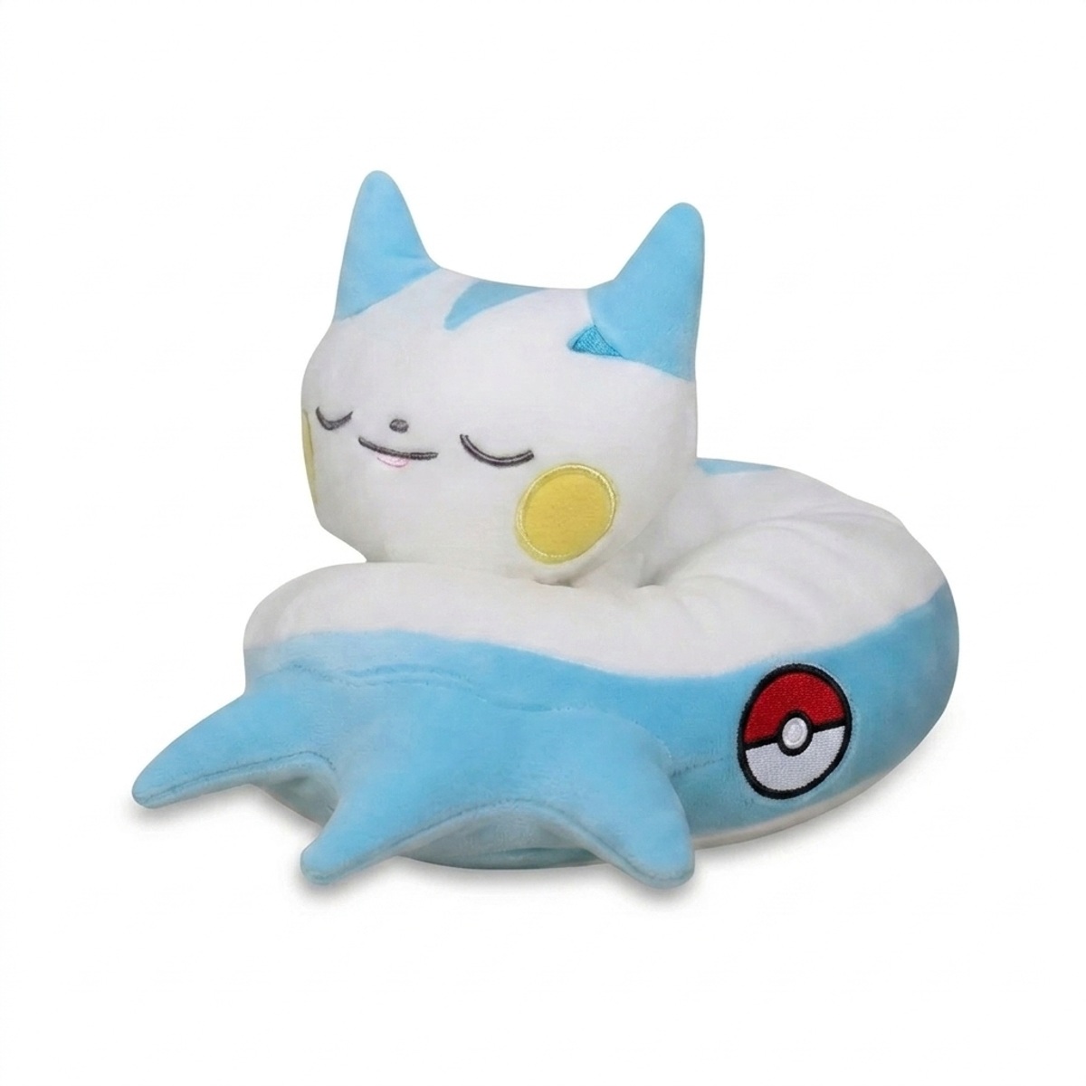 Peluche Pachirisu avec badge prouvant l'authenticité du produit.