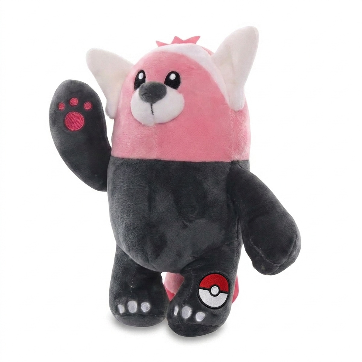 Peluche Chelours avec badge prouvant l'authenticité du produit.