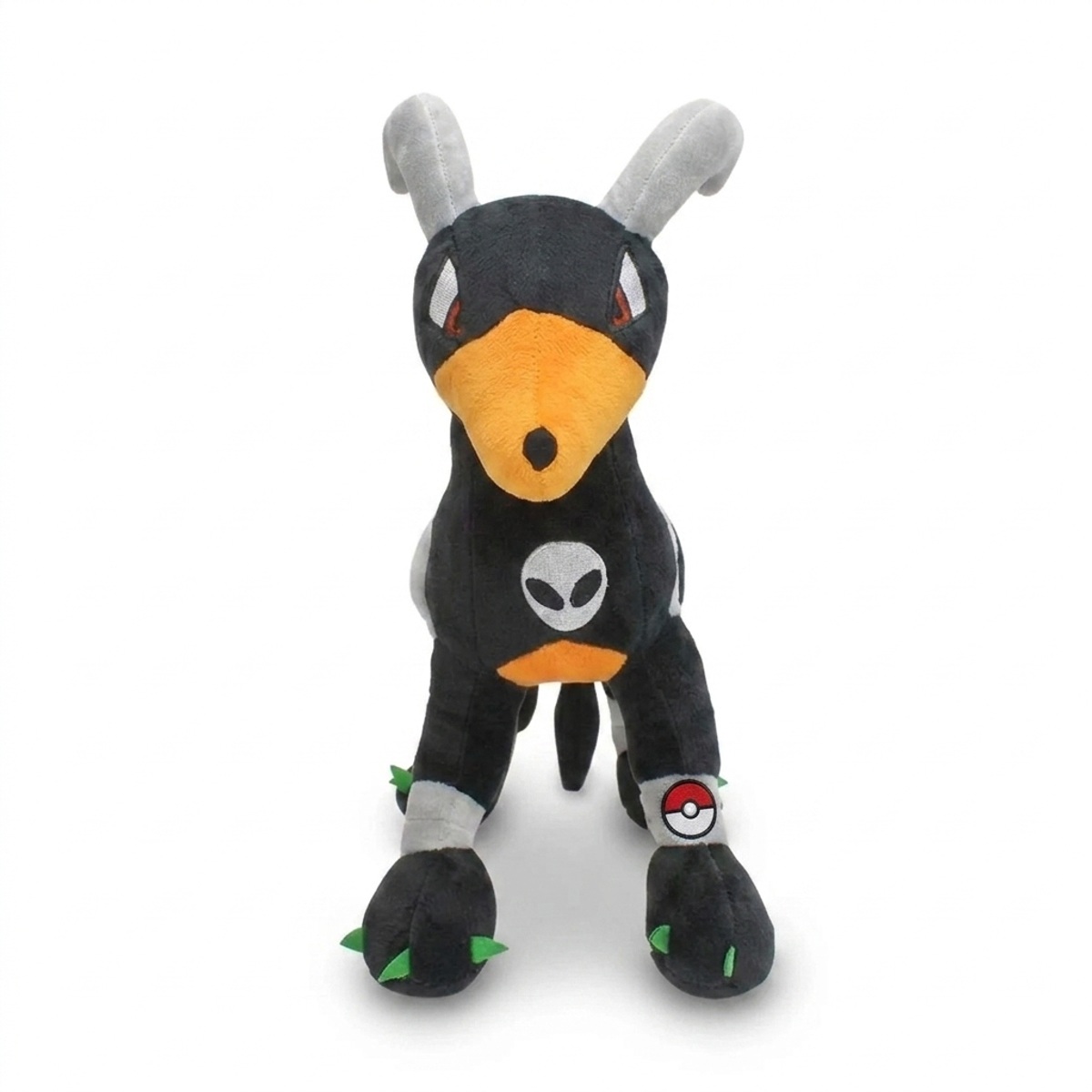 Peluche Démolosse avec badge prouvant l'authenticité du produit.