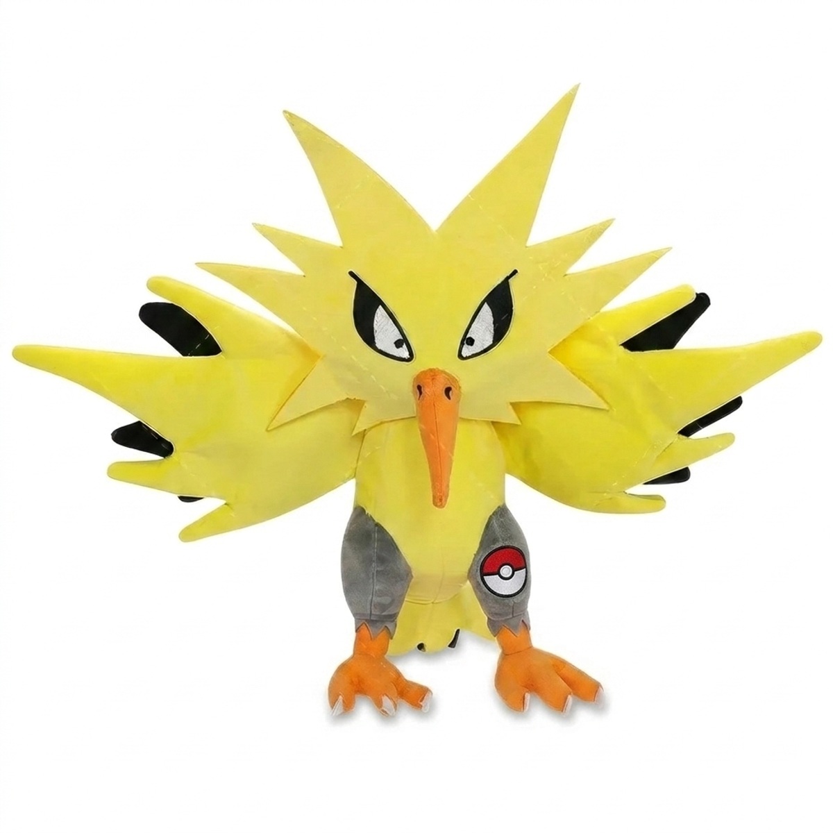Peluche Électhor avec badge prouvant l'authenticité du produit.