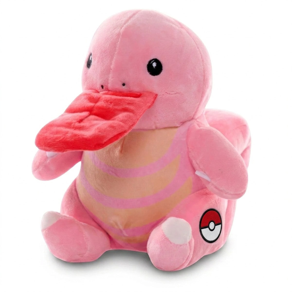 Peluche Excelangue avec badge prouvant l'authenticité du produit.