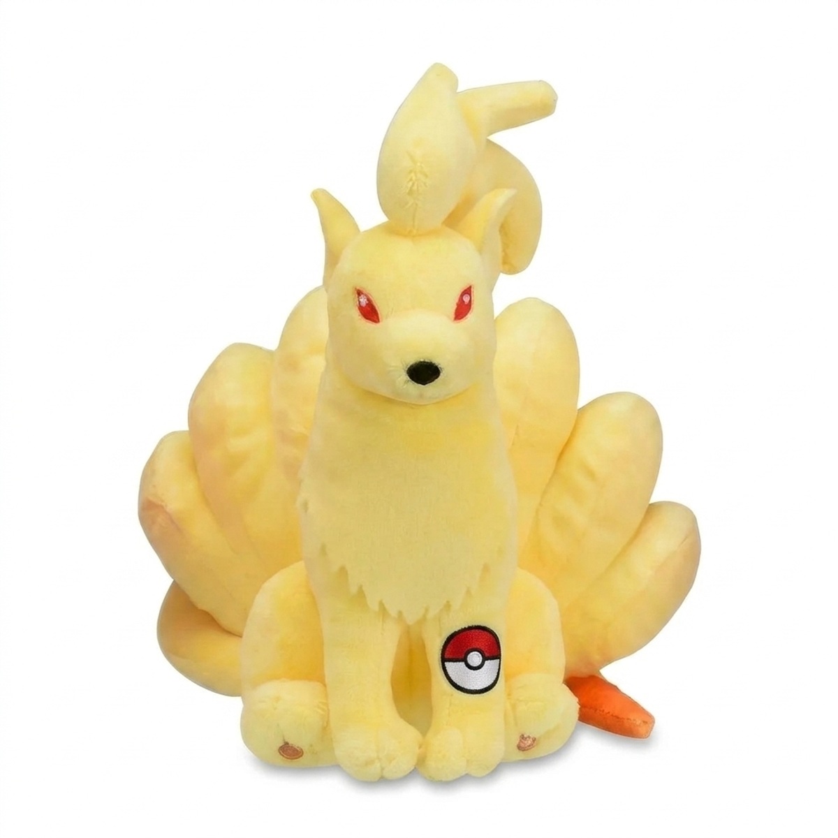 Peluche Feunard avec badge prouvant l'authenticité du produit.