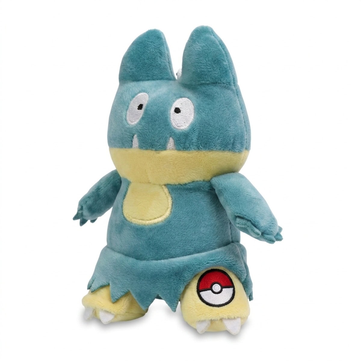 Peluche Goinfrex avec badge prouvant l'authenticité du produit.