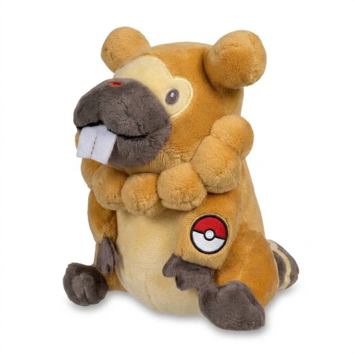 Peluche Keunotor avec badge prouvant l'authenticité du produit.