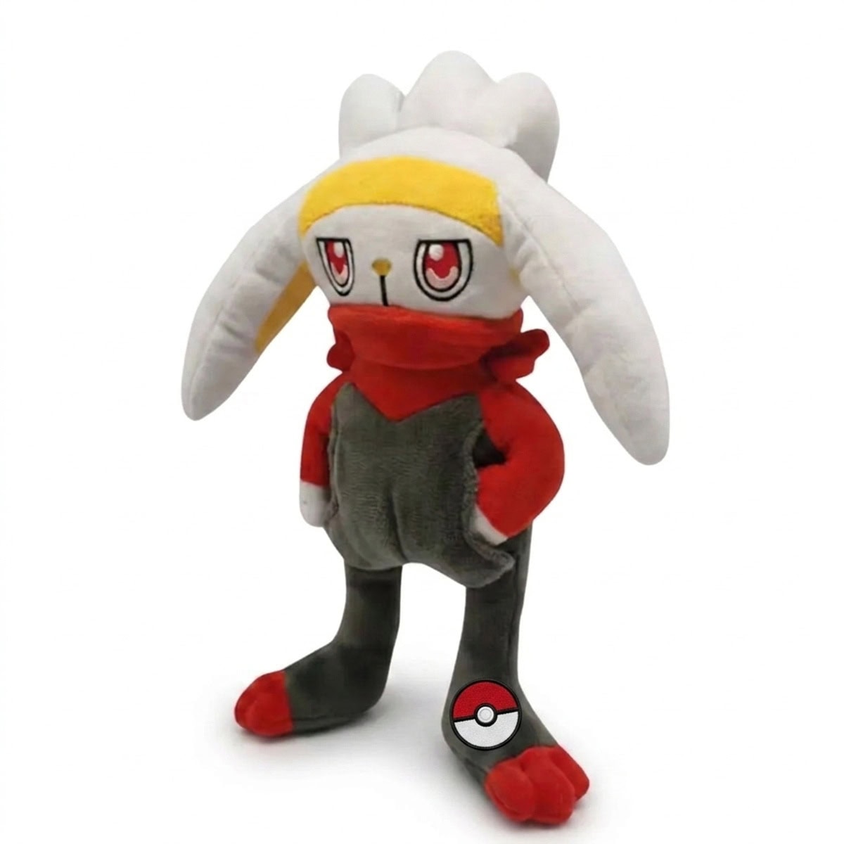 Peluche Lapyro avec badge prouvant l'authenticité du produit.