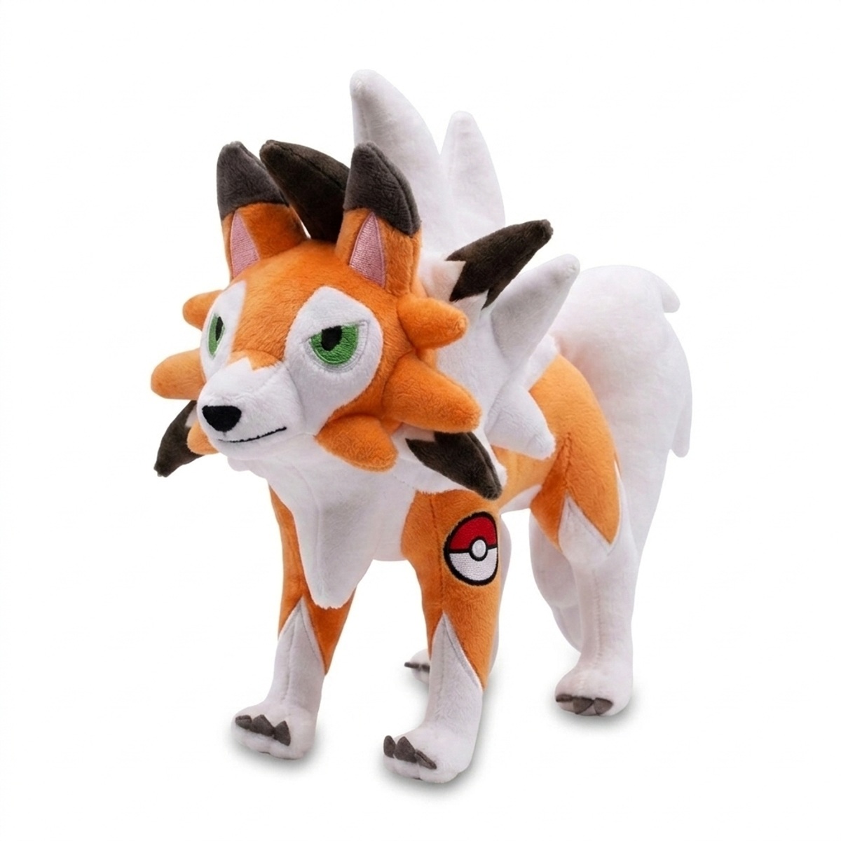 Peluche Lougaroc avec badge prouvant l'authenticité du produit.