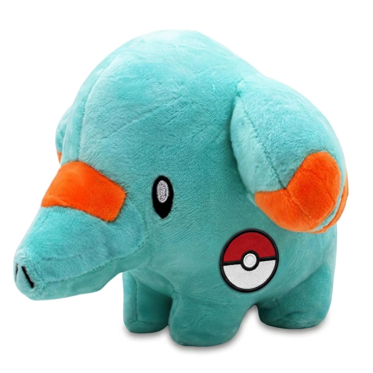 Peluche Phanpy avec badge prouvant l'authenticité du produit.