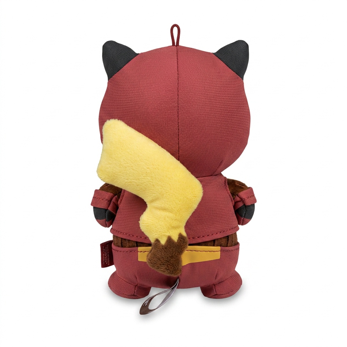 Peluche Pikachu Team Magma vue de dos