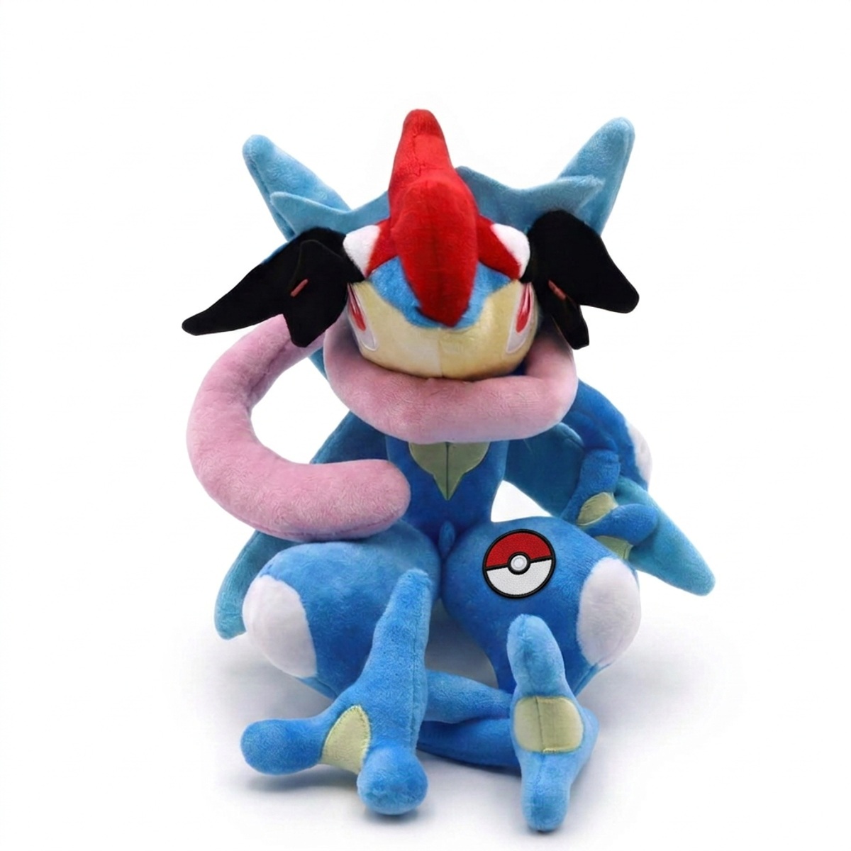Peluche  avec badge prouvant l'authenticité du produit.
