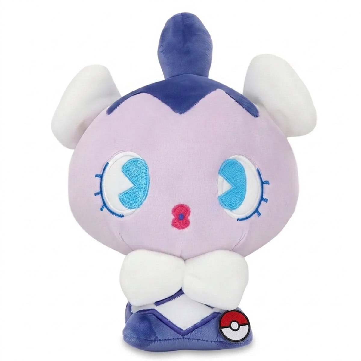 Peluche Scrutella avec badge prouvant l'authenticité du produit.