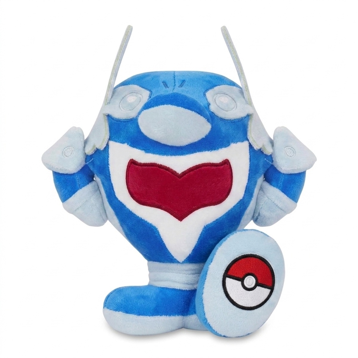 Peluche Superdofin avec badge prouvant l'authenticité du produit.