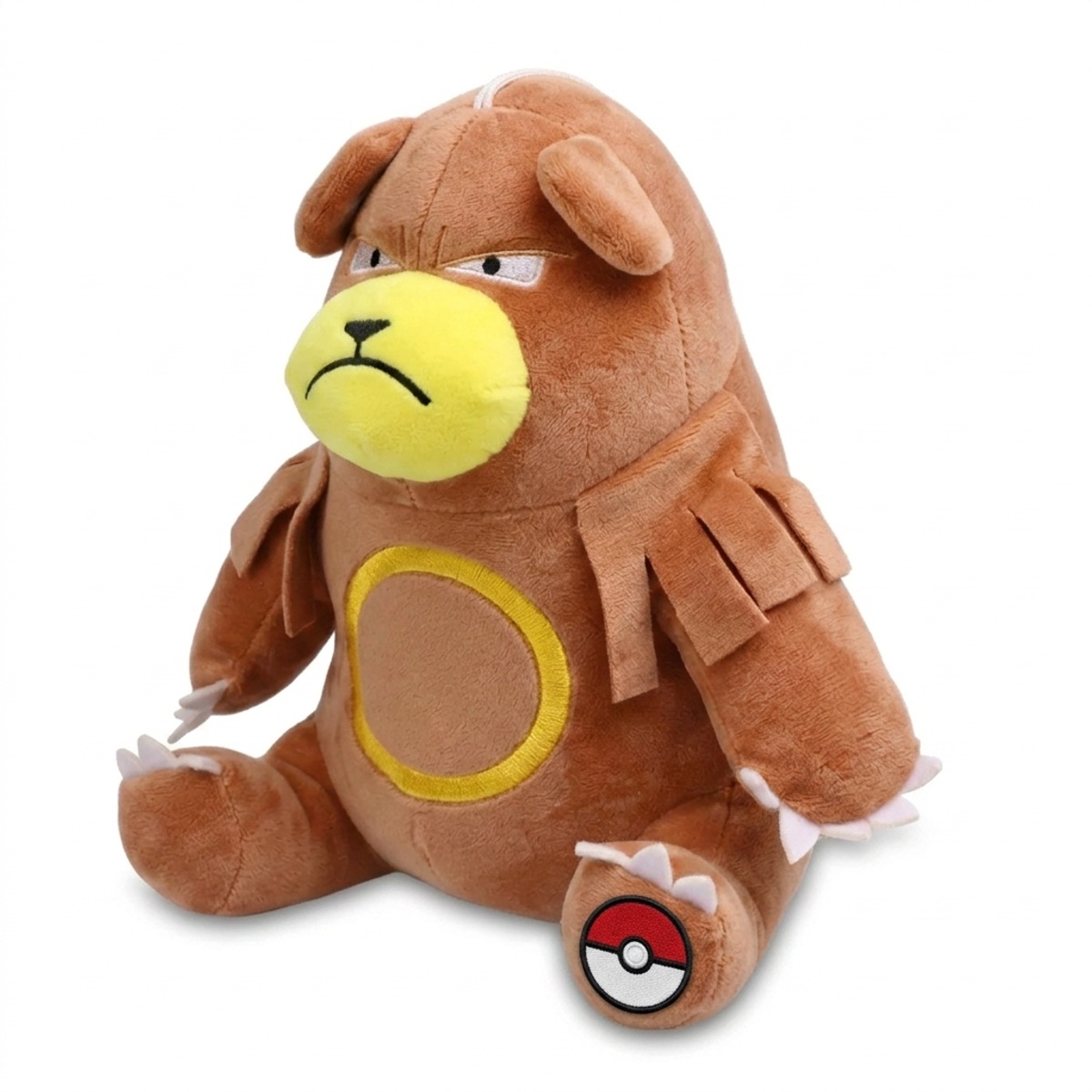 Peluche Ursaring avec badge prouvant l'authenticité du produit.