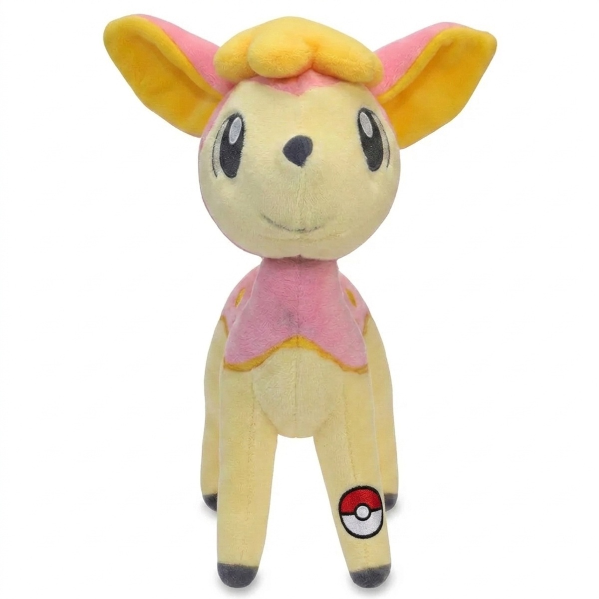 Peluche Vivaldaim avec badge prouvant l'authenticité du produit.